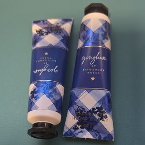 2 Pc Set Bath & Body Works Gingham Hand Cream